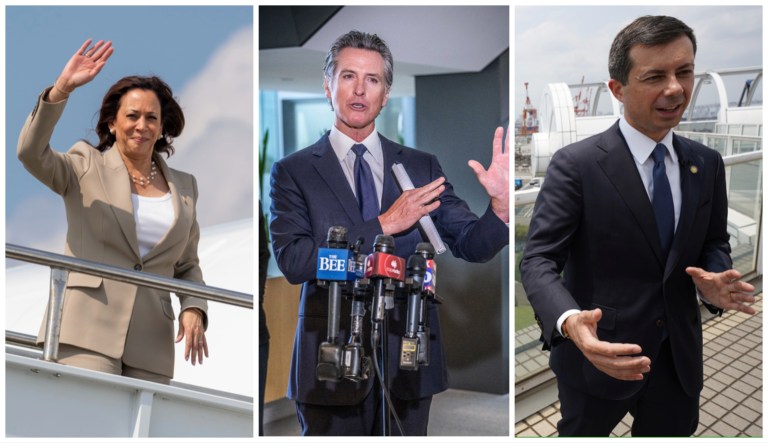Kamala Harris, Gavin Newsom, and Pete Buttigieg could give President Joe Biden a spark on the campaign trail.