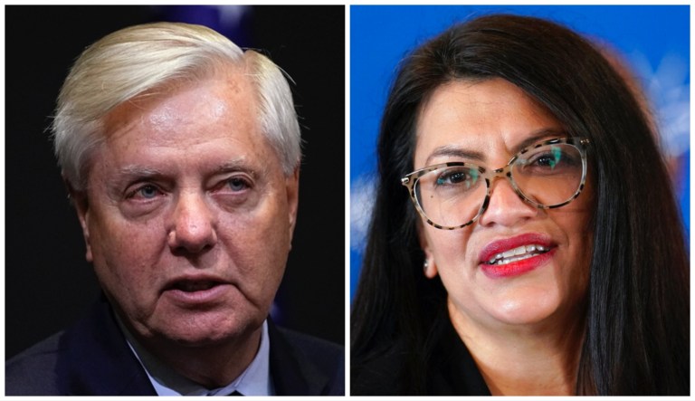 Lindsey Graham and Rashida Tlaib.