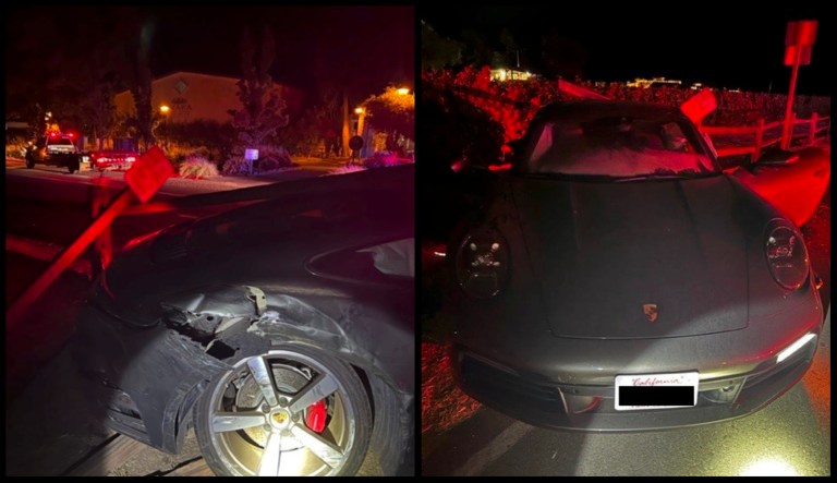 Paul Pelosi's damaged 2021 Porsche Carrera 4S