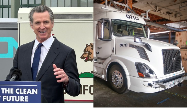 Newsom pushes back against autonomous trucking bill despite support from California Democrats
