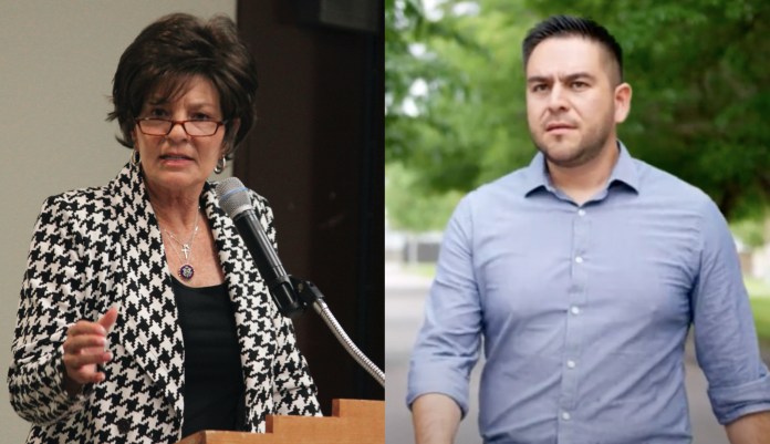 Rep. Yvette Herrell (R-NM) and Gabriel Vasquez compete in the 2022 midterm election for New Mexico's 2nd District.