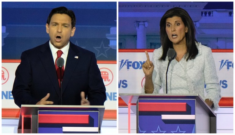 Ron DeSantis and Nikki Haley.