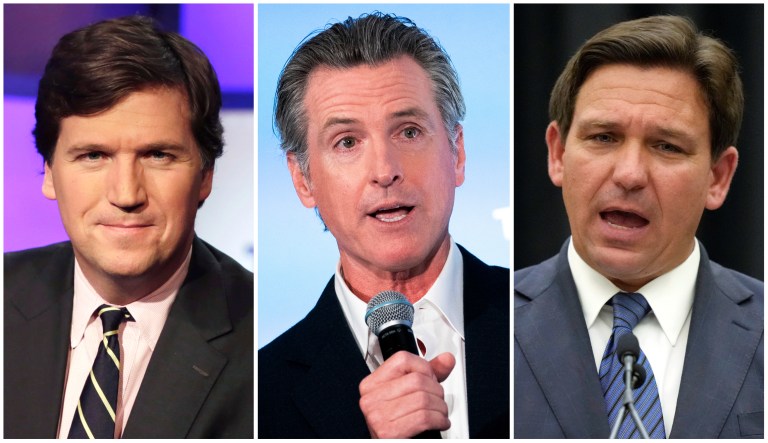 Newsom says he’s more worried about Tucker Carlson than Trump, calls DeSantis a ‘bully’