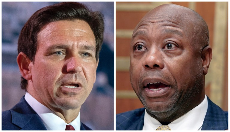 Ron DeSantis and Tim Scott.