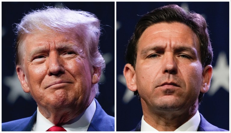 Donald Trump and Ron DeSantis.