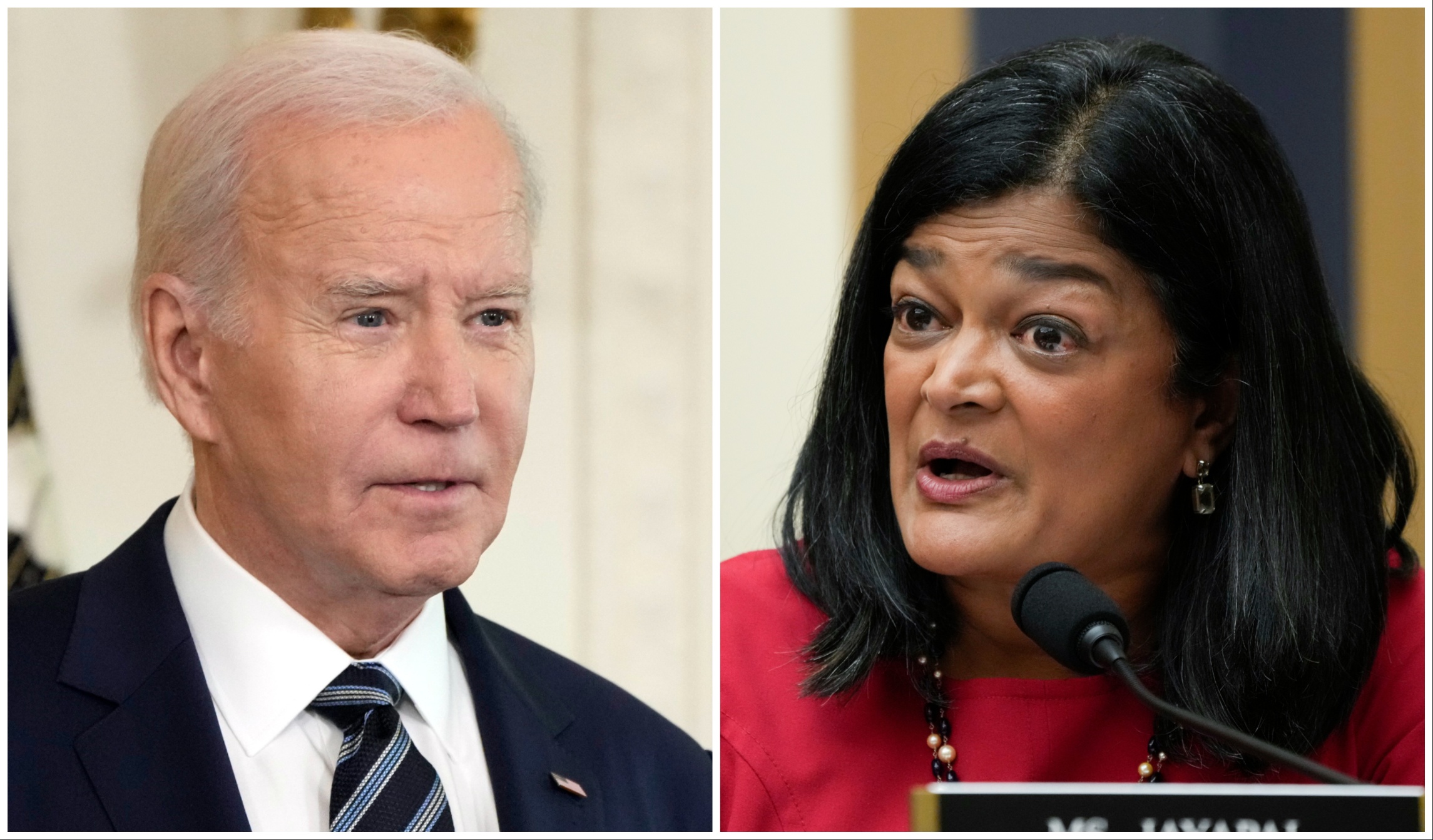 Pramila Jayapal, Joe Biden