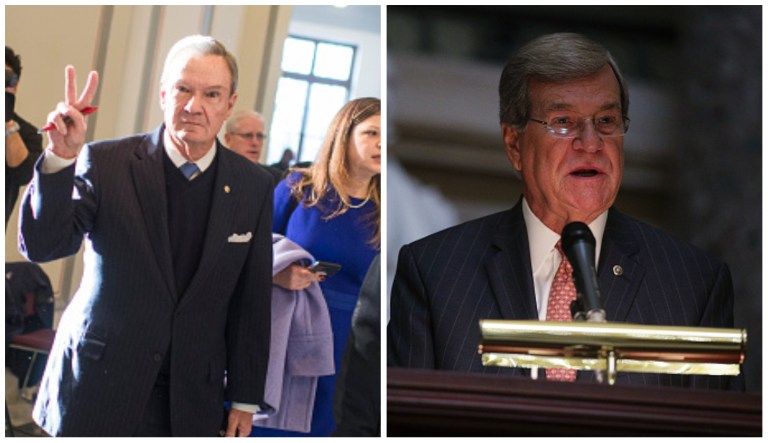 John Breaux (left) and Trent Lott (right) are both lobbyists for TikTok