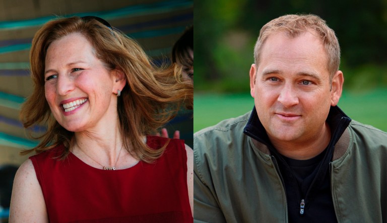 Rep. Kim Schrier (D-WA) and attorney Matt Larkin are competing against each other for who will represent Washington's 8th District.