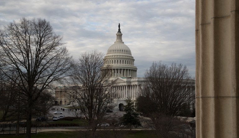 The Capitol is seen in Washington, Tuesday, March 6, 2018, as the Senate is preparing to roll back some of the safeguards Congress put into place after the financial crisis that rocked the U.S. a decade ago. Several Democrats facing tough re-elections this fall are joining solid Republican backing of an effort to alter some key aspects of the Dodd-Frank law.