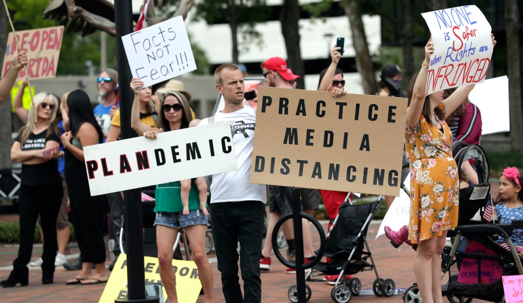 Coronavirus protests show need for plan to reopen society