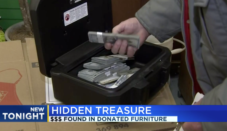 ‘Do the right thing’: Man returns more than $43K after finding it inside couch he purchased