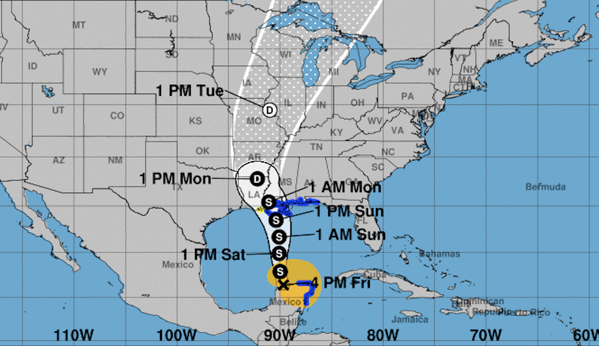 Tropical Storm Cristobal lashes southeast Louisiana; president declares federal disaster