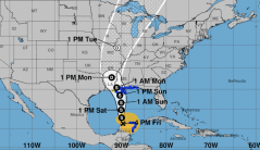 Warnings issued for Gulf states as Tropical Storm Cristobal turns north toward the US