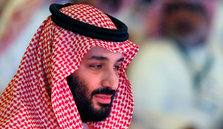 Saudi Crown Prince, Mohammed bin Salman, attends the second day of Future Investment Initiative conference, in Riyadh, Saudi Arabia, Wednesday, Oct. 24, 2018. Saudi Crown Prince Mohammed bin Salman will address the summit on Wednesday, his first such comments since the killing earlier this month of Washington Post columnist Jamal Khashoggi at the Saudi Consulate in Istanbul.