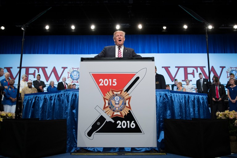 President-elect Donald Trump can do a great deal to bring the country together by making good on his promise to do right by America's 21 million veterans. (AP Photo/Evan Vucci)