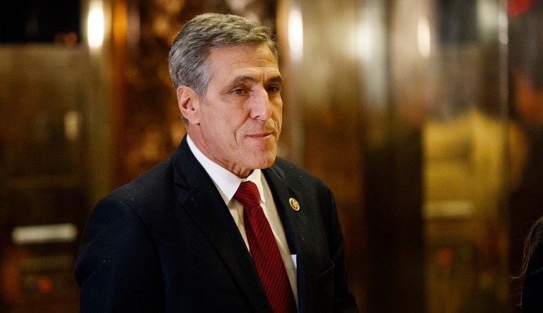 In an email exchange obtained by the Washington Examiner, two senior Republican members of the Pennsylvania House of Representatives vented frustrations about Rep. Lou Barletta, R-Pa., (pictured above) and his current campaign strategy to challenge Democratic Sen. Bob Casey. They are concerned Barletta's approach, which borrows heavily from President Trump's playbook, could backfire, particularly in the Trump-skeptical suburbs. (AP Photo/Evan Vucci)