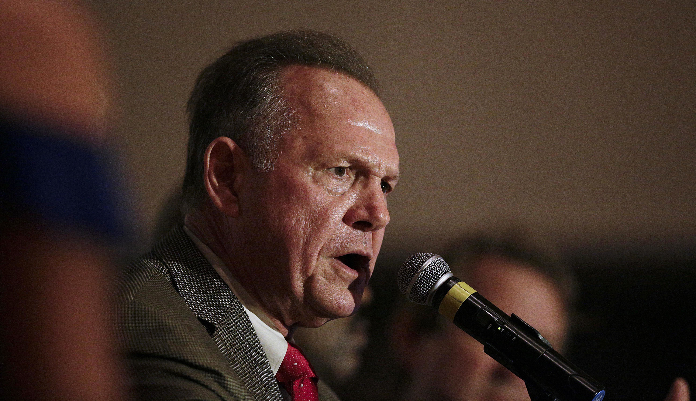 Front runner in Alabama Senate race, Roy Moore, reads pastoral poetry