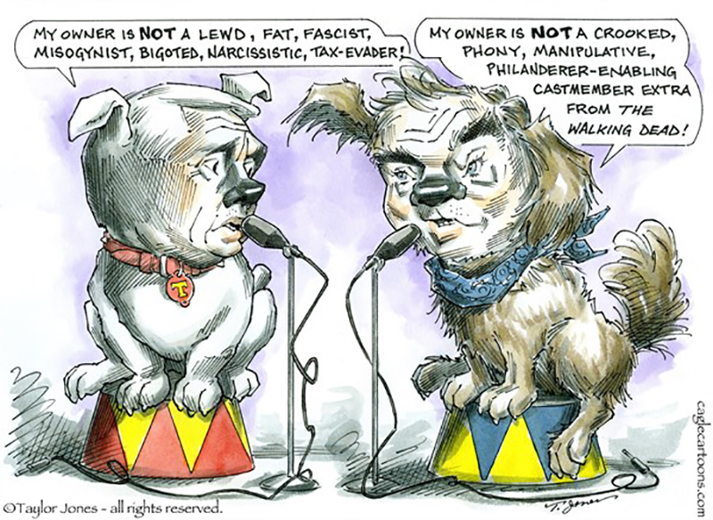 Editorial cartoon: Dog-whistle politics