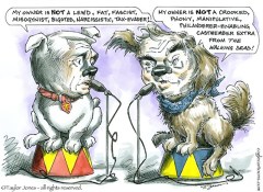 Editorial cartoon: Dog-whistle politics