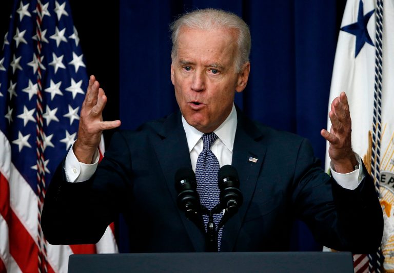 Vice President Joe Biden speaks during an event at the Eisenhower Executive Office Building April 29, 2014 in Washington. (Photo by Win McNamee/Getty Images)