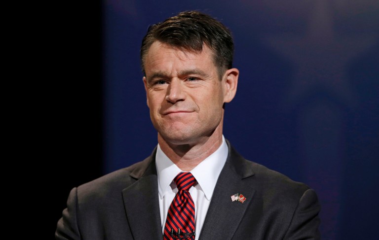Indiana Republican congressman Todd Young will replace retiring GOP Sen. Dan Coats. (AP Photo/Michael Conroy, pool File)