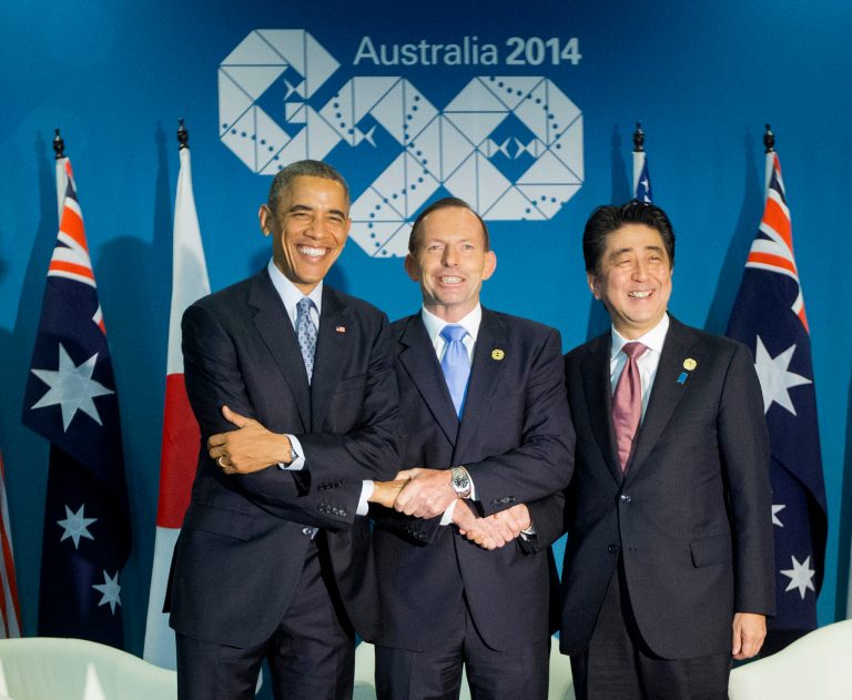 The latest push by President Obama to win fast-track trade promotion authority in order to subsequently gain approval of a major trade deal with 11 Asian countries is a bridge too far, several conservative groups argue. (AP Photo)