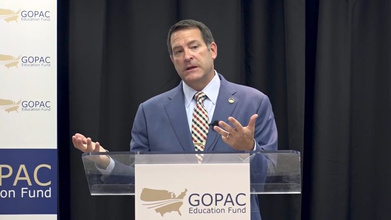 Mark Green, a Tennessee state legislator and former Army flight surgeon, is drawing fire from House Democrats and an array of liberal advocacy groups for public comments he made over the past few years about his opposition to gay marriage, transgender bathroom rights, and teaching Islam in public schools. (Image courtesy screenshot)