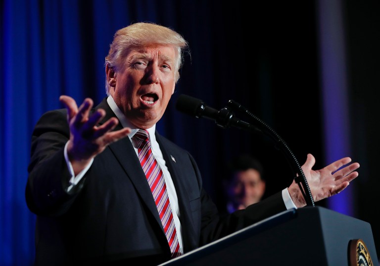 President Trump urged Democrats to swiftly approve his remaining Cabinet nominees. (AP Photo/Pablo Martinez Monsivais)