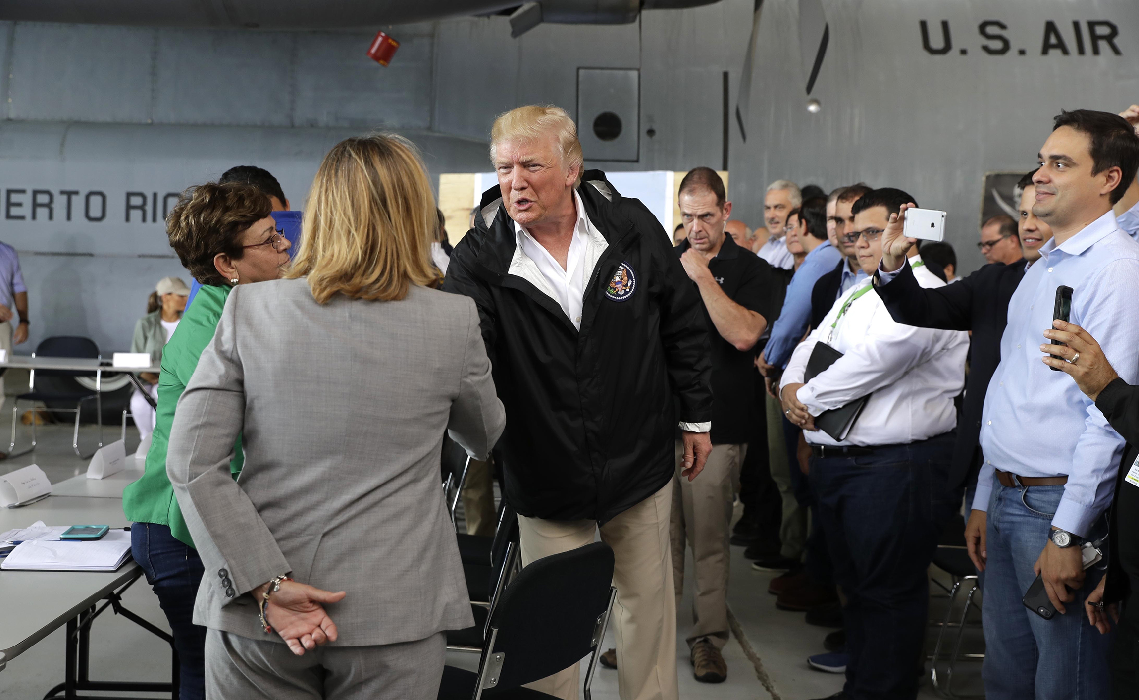 Trump on Puerto Rico visit: ‘The cheering — it was deafening’