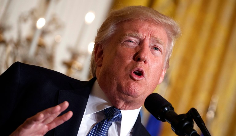 President Trump expressed surprise over what he described as a 