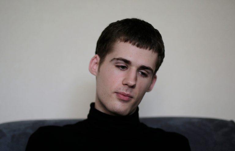 FILE - In this Sept. 1, 2014 file photo, Matthew Miller, an American detained in North Korea, speaks to the Associated Press, in Pyongyang, North Korea. A trial has been held in North Korea for Miller, who had been detained since April. The trial was held Sunday morning, Sept. 14, 2014. Details were not immediately available. Miller, 24, of Bakersfield, California, was detained for violating his tourist status when he entered the country. The specific charges or punishment he could face were not announced before the trial. He is believed to have torn up his visa at Pyongyang's airport and demanded asylum. (AP Photo/Wong Maye-E, File)