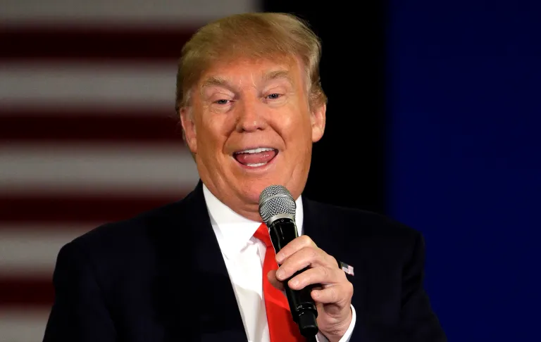 Republican presidential candidate Donald Trump told Fox News Monday that delegates should be doled out based on who actually wins votes, after Colorado declined to hold their presidential straw poll in favor of the convention. (AP Photo/Nam Y. Huh, File)