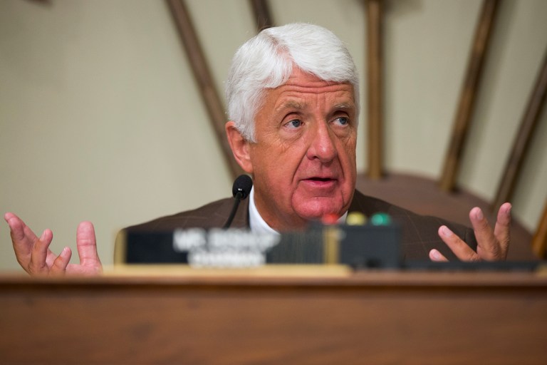 House Committee on Natural Resources Chairman Rob Bishop, R-Utah, made the case for governments to be banned from using eminent domain and condemnation as reasons for buying private property using money from the fund. (AP Photo/Evan Vucci, File)