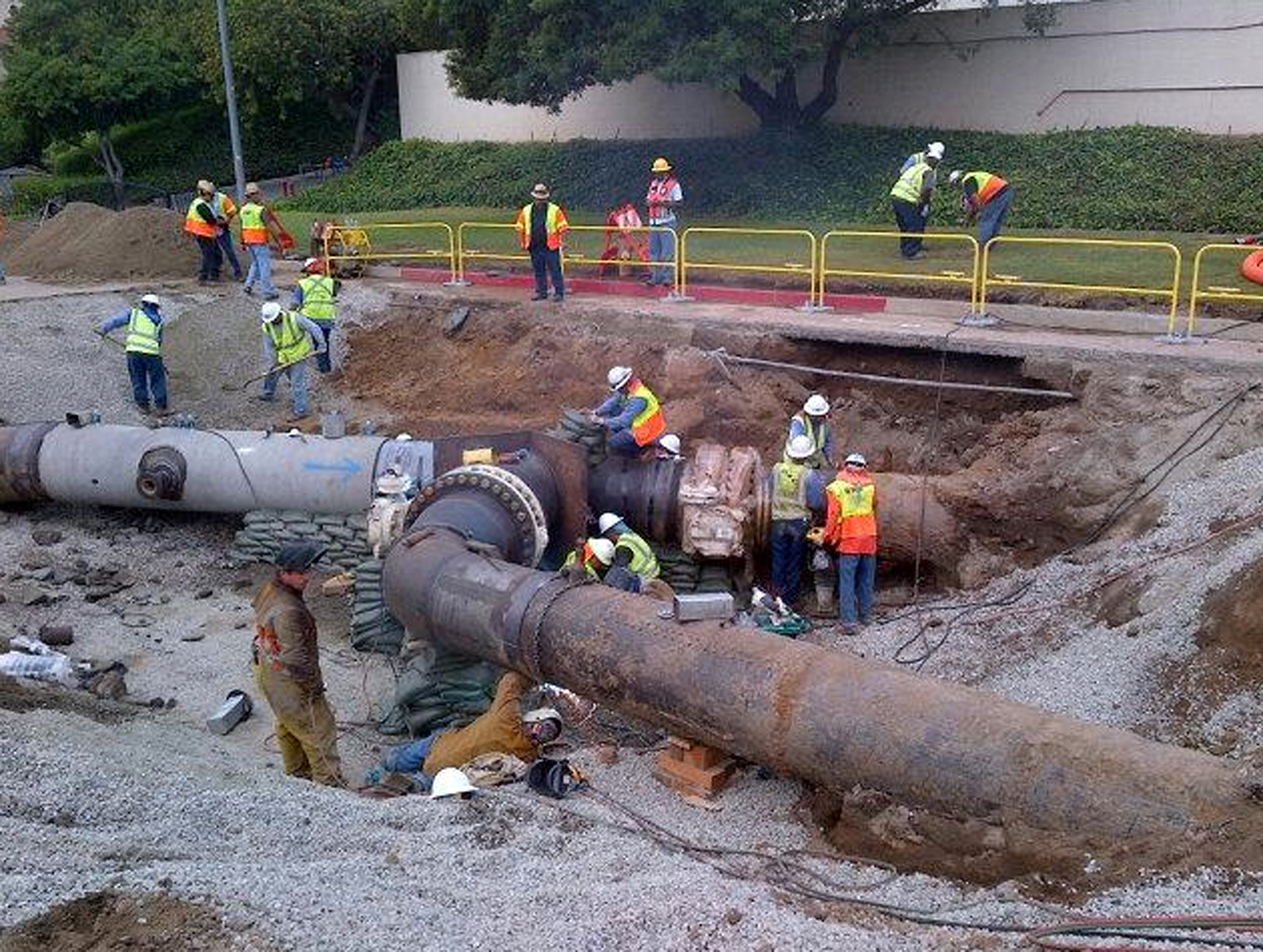Sunset Boulevard reopens after flooding near UCLA