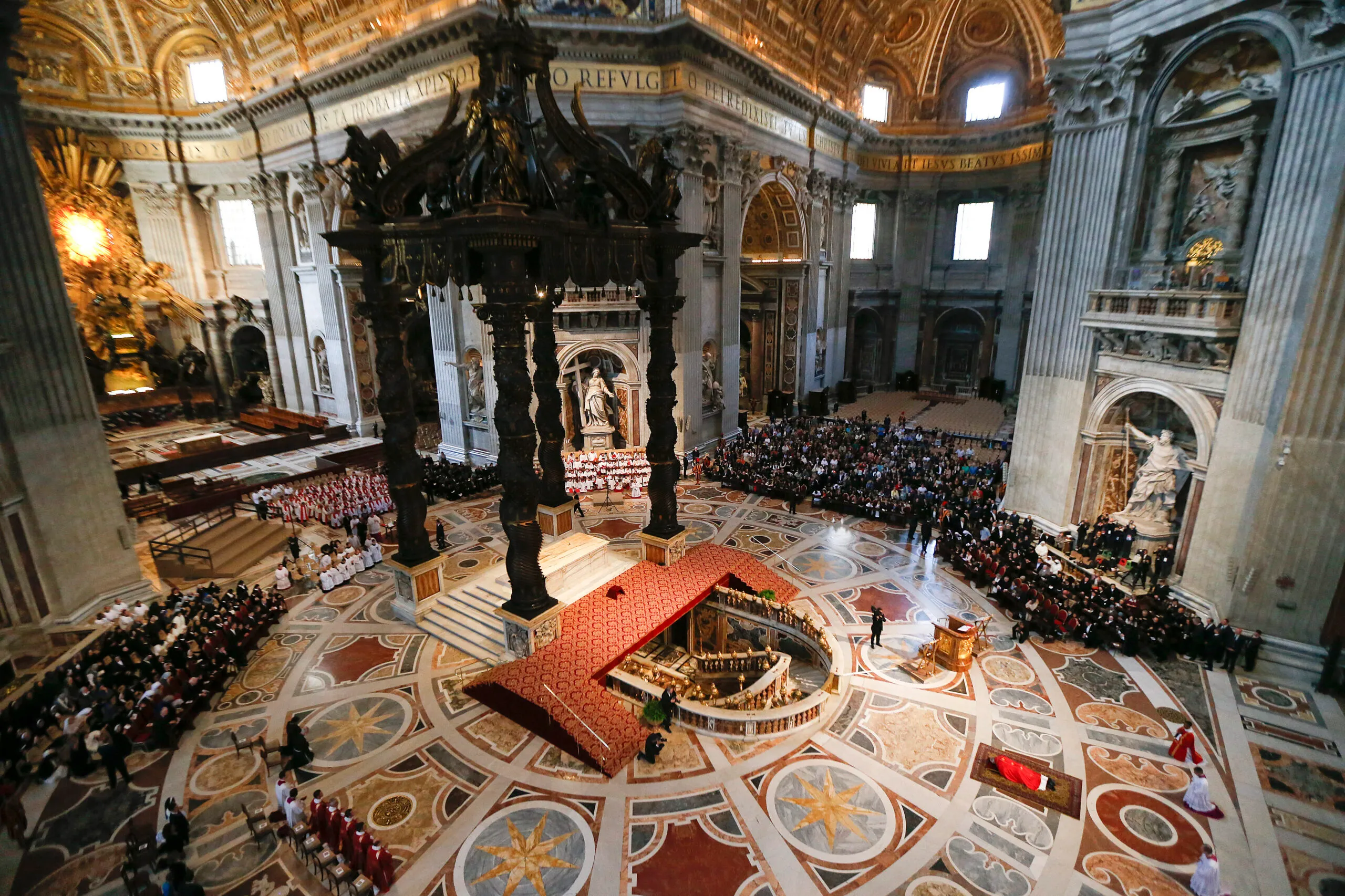 Pensive pope at Good Friday Colosseum procession