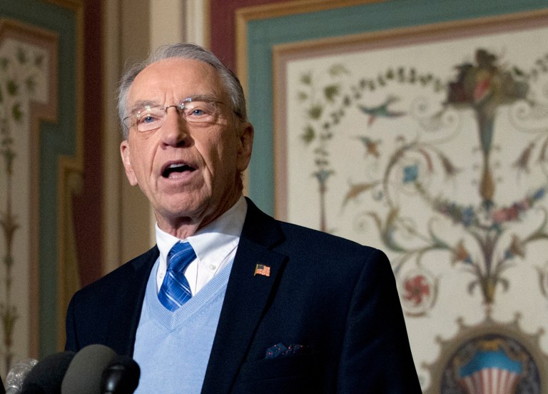 Sen. Chuck Grassley has sent a letter to FBI Director James Comey demanding the story behind the FBI's reported plan to pay the author of a lurid and unsubstantiated dossier on then-candidate Donald Trump. (AP Photo/Jose Luis Magana)