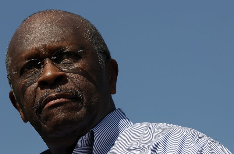 WASHINGTON, DC - APRIL 16:  Former Republican presidential candidate Herman Cain speaks at the 