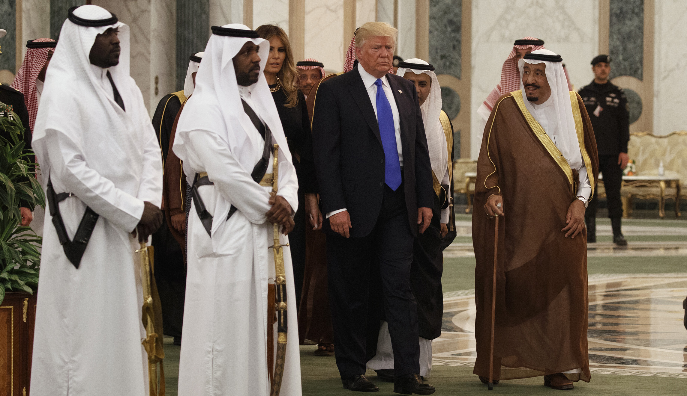 Saudi King Salman tells Trump: Syrian regime ‘brought destruction to their own country’