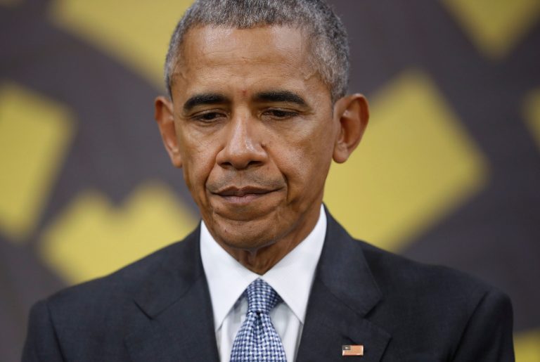 Speaking to reporters in Lima, Peru, Obama hinted that he won't quietly step aside as his predecessors did. (AP Photo/Pablo Martinez Monsivais)