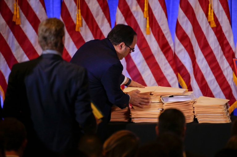 Christopher Steele is a former British Intelligence officer who works for a private security firm. (AP Photo/Seth Wenig)