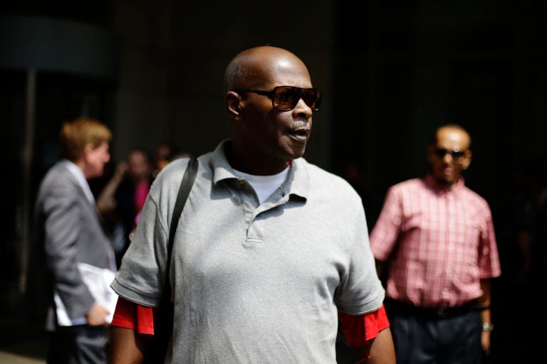 Gregory Moton, the father of Adrienne Moton walks away from the center for criminal justice, Wednesday, May 29, 2013, in Philadelphia. Adrienne Moton who pleaded pleaded guilty to third-degree murder and other charges stemming from her work at a corrupt, grimy Philadelphia abortion clinic is going home after being jailed for 28 months. (AP Photo/Matt Rourke)