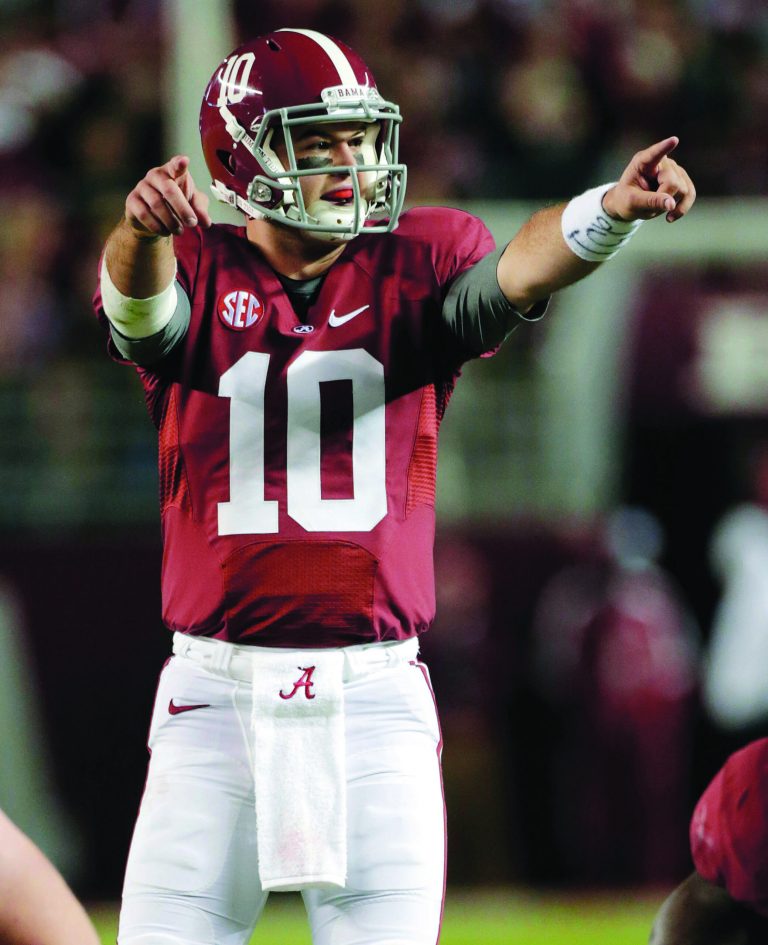 Dave Martin/AP
Quarterback AJ McCarron has thrown 262 passes without an interception.