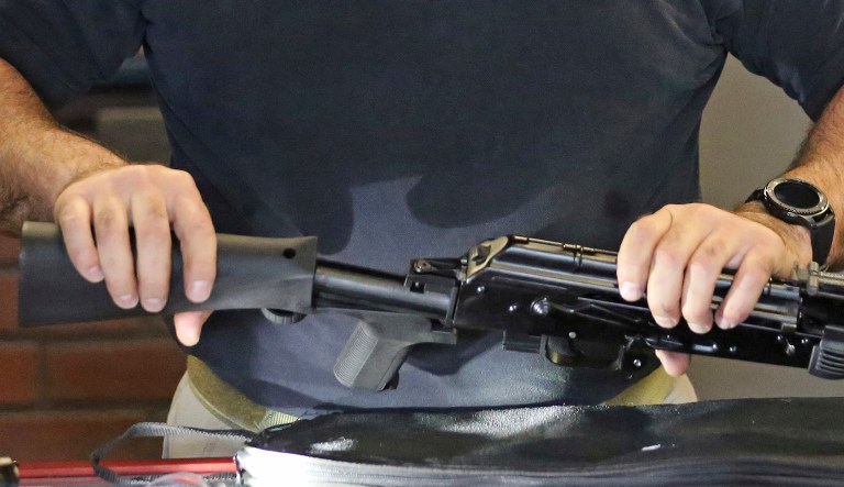 So while business is good for the bump stock merchant, it might soon go bust. (AP Photo/Rick Bowmer)
