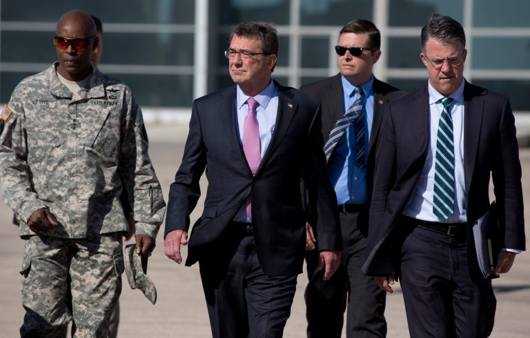 Army Lt. Gen. Ron Lewis, left,Â will report to the vice chair of the Army during the investigation.Â (AP Photo/Carolyn Kaster, Pool)