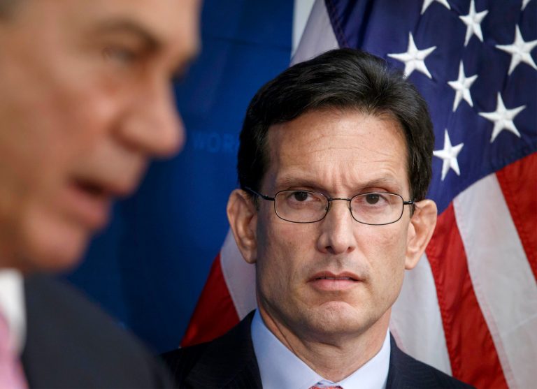 On Wednesday, House Speaker John Boehner brushed passed reporters, refusing to comment when they asked him about House Majority Leader Eric Cantor. His aides have revealed nothing. (AP Photo)