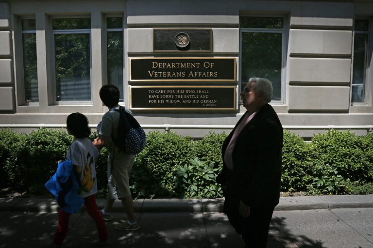 Accountability at the Department of Veterans Affairs apparently means firing someone who has already retired, a press release issued Friday shows. (AP/Charles Dharapak)