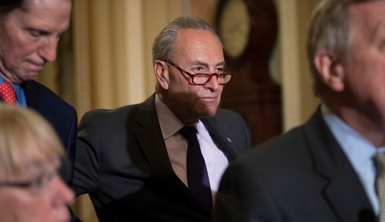 Schumer said he also wants to negotiate with the GOP on reviving insurance bailout payments from the federal government. (AP Photo/J. Scott Applewhite)