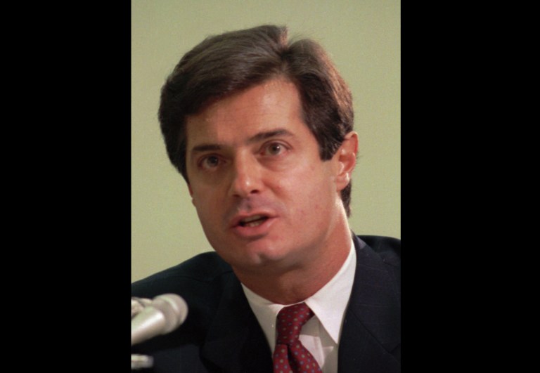Veteran GOP strategist Paul Manafort has been charged with running Donald Trump's forthcoming campaign office in Washington, D.C. (AP photo/stf)