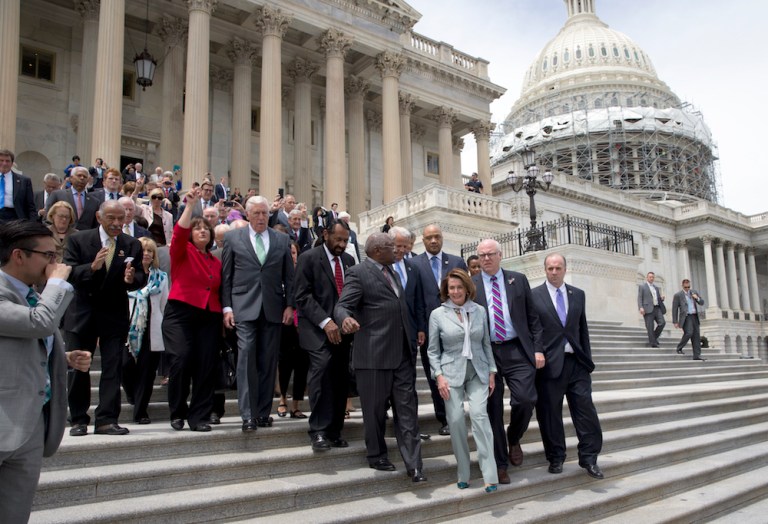 Some in media saw the protest as little more than a stunt. (AP Photo/Alex Brandon)