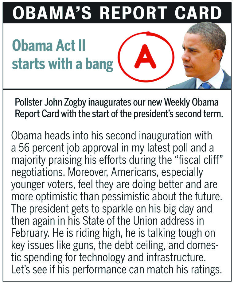 Inaugural Obama Weekly Report Card – A